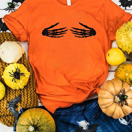 Halloween Thanksgiving Women's Summer Graphics T-Shirt Clothes