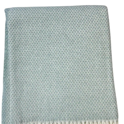 Soft Sky Blue Links Pattern Throw Blanket