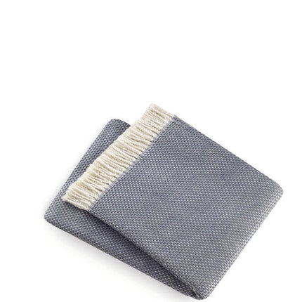 Soft Slate Gray Links Pattern Throw Blanket