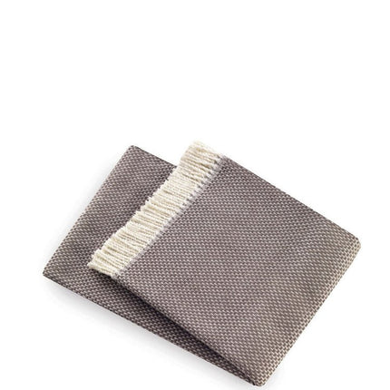 Soft Taupe Links Pattern Throw Blanket