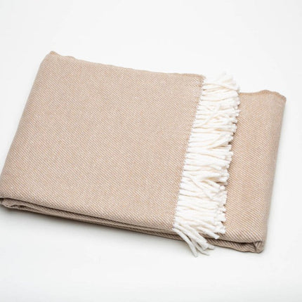Stone Mini Dot Fringed Throw Blanket