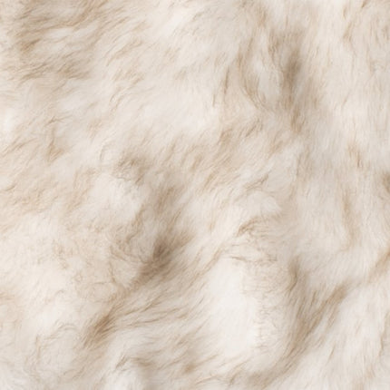 Set Of Two 17" X 17" Gradient Tan Faux Fur Dining Chair Pad
