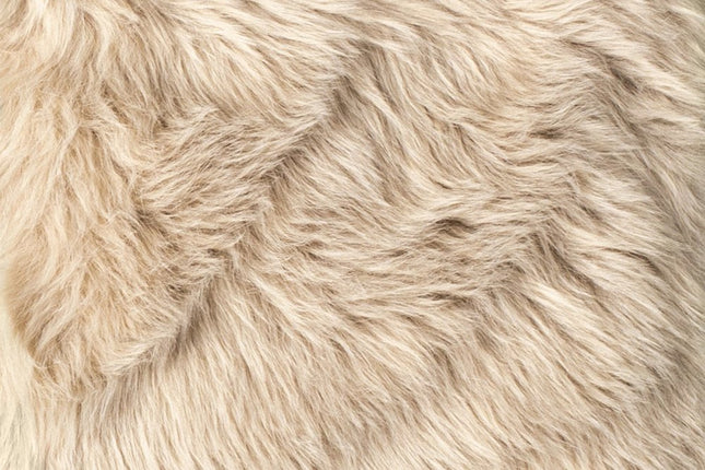 Set Of Two 17" X 17" Taupe Faux Fur Solid Color Dining Chair Pads