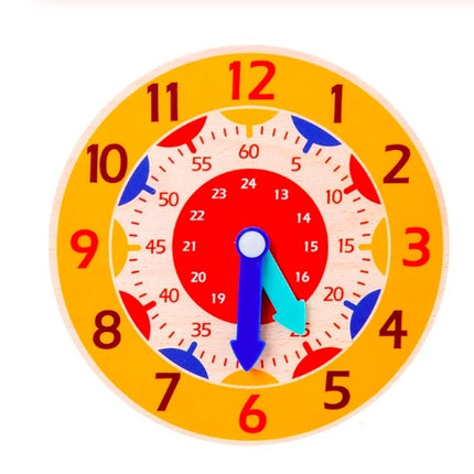 Children Montessori Wooden Clock Toy