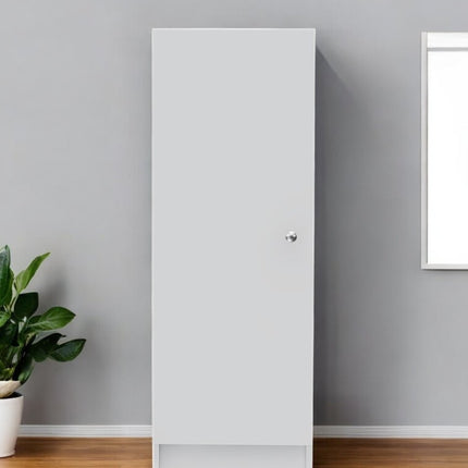 47" White Wood Pantry Or Storage Closet
