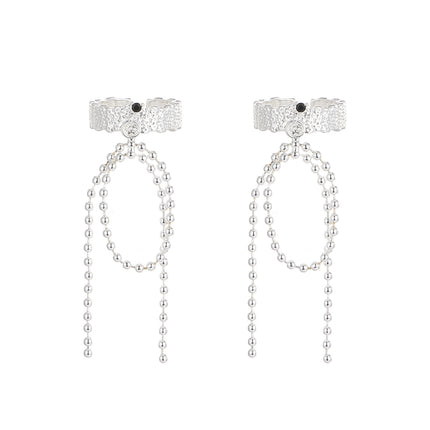 Irregular Lava Tassel Ring For Women