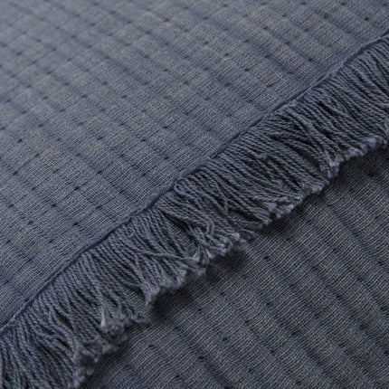 Indigo Checkered King Quilt