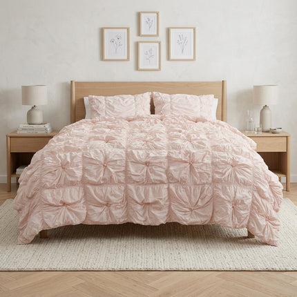 Pink Queen Cotton Blend Washable Polyester Down Alternative Comforter Set