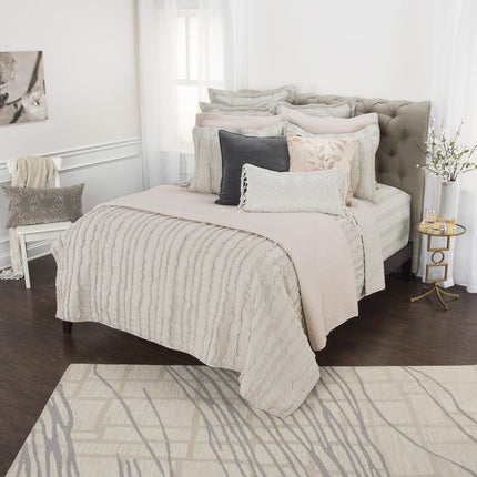 Blush Striped Queen Quilt