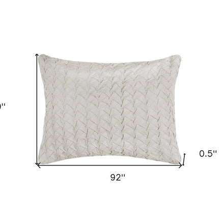Ivory Geometric Quilt