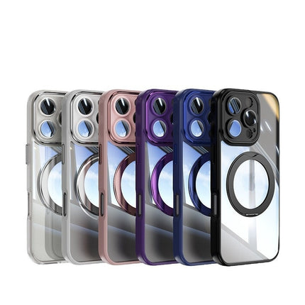 Magnetic Transparent Mirror Holder Phone Case