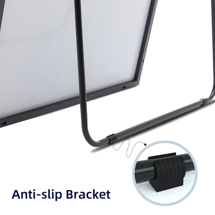 Full Length Mirror Black&Gold Horizontal and Vertical Floor Mirror Standing Hanging or Leaning Wall,
