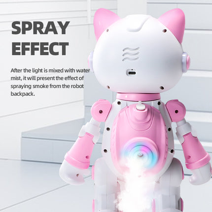 Intelligent Programming Gesture Induction Robot Spray Cool Breathing Lamp Children's Toys