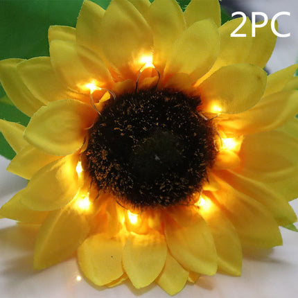 LED Solar Sunflower Floor Lamp Garden Decoration