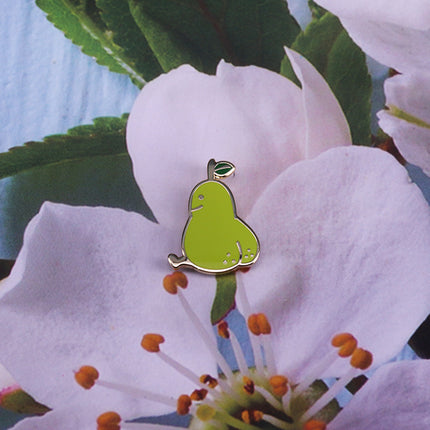 Cute Pear Brooch Cartoon Fruit Badge