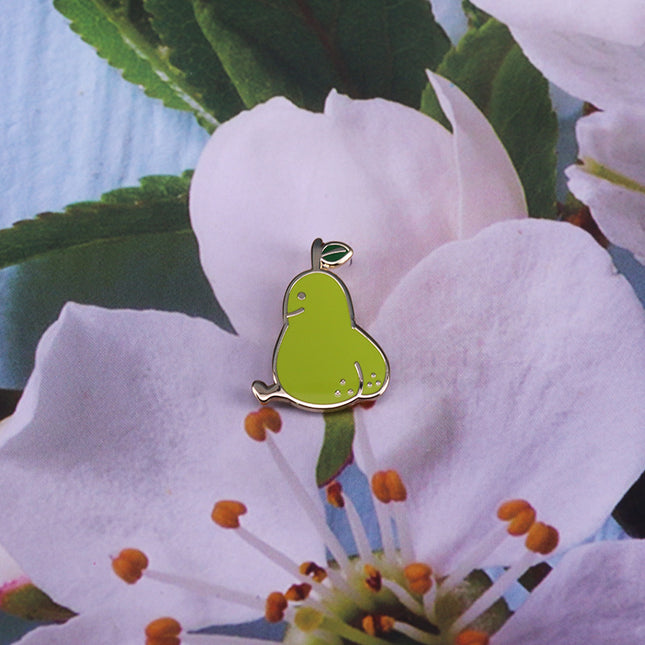 Cute Pear Brooch Cartoon Fruit Badge