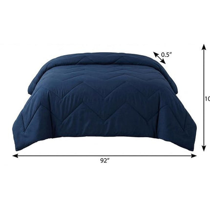 92" X 106" Indigo Cotton Quilt