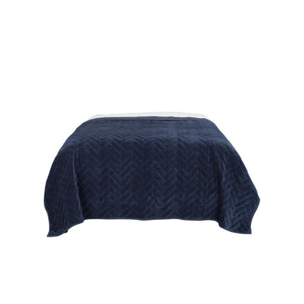 92" X 106" Indigo Cotton Quilt