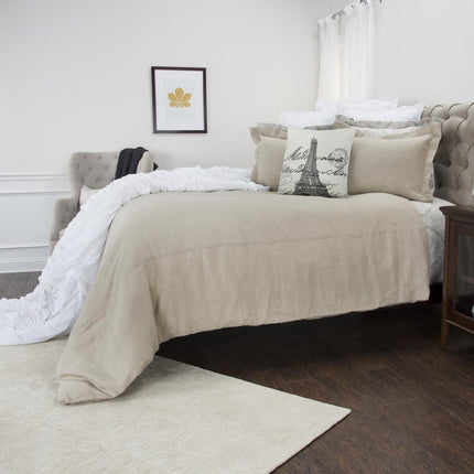 Stone King Linen Dry Clean Only Polyester Down Alternative Comforter