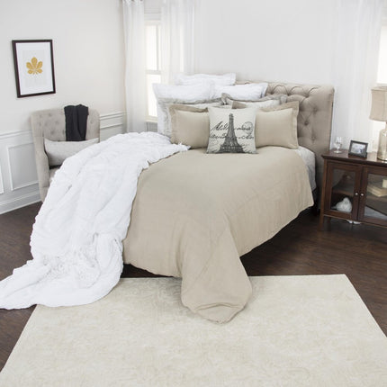 Stone Queen Linen Dry Clean Only Polyester Down Alternative Comforter