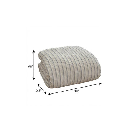 Natural Queen Linen Dry Clean Only Polyester Duvet Cover