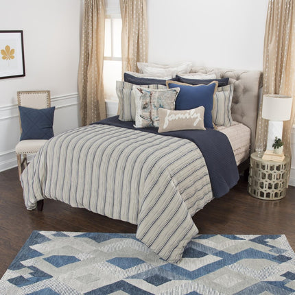 Natural Queen Linen Dry Clean Only Polyester Duvet Cover