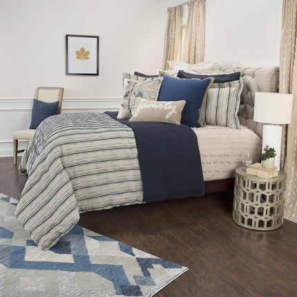 Natural Queen Linen Dry Clean Only Polyester Duvet Cover