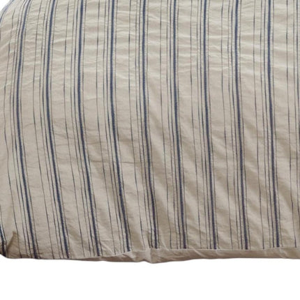 Natural Queen Linen Dry Clean Only Polyester Duvet Cover