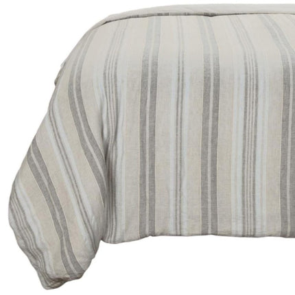 Natural King Linen Washable Polyester Duvet Cover