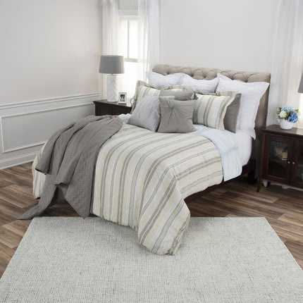 Natural King Linen Washable Polyester Duvet Cover