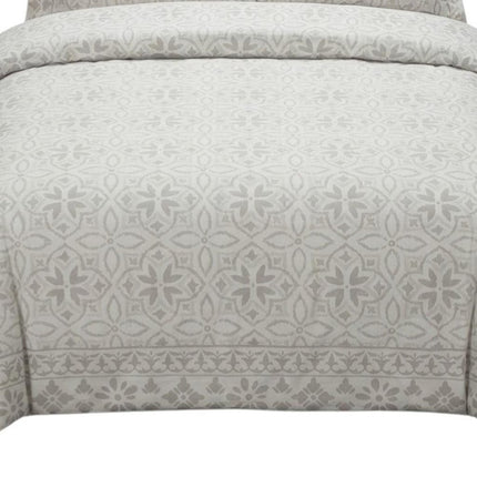 Ivory King Cotton Washable Polyester Down Alternative Comforter Set With Two Shams