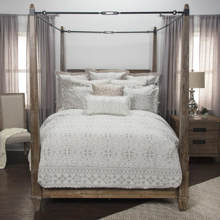 Ivory King Cotton Washable Polyester Down Alternative Comforter Set With Two Shams