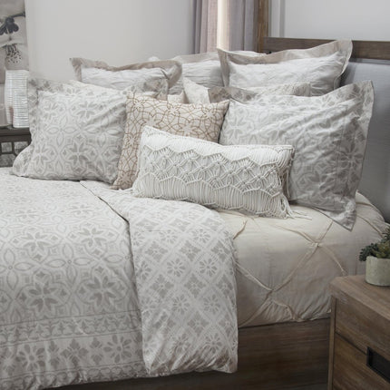 Ivory King Cotton Washable Polyester Down Alternative Comforter Set With Two Shams