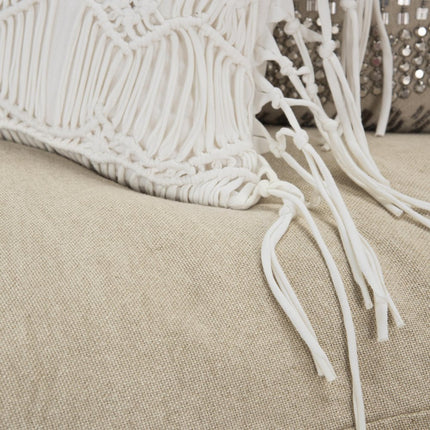 Natural King Cotton Washable Polyester Duvet Cover Set With Two Shams