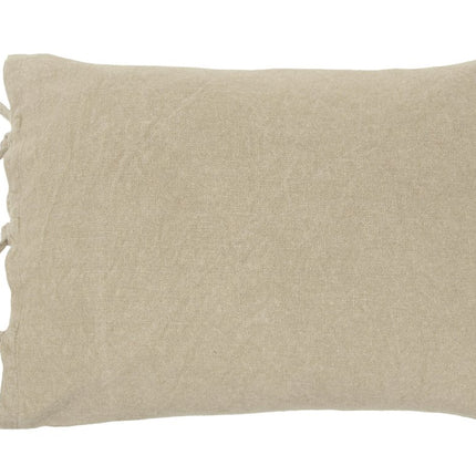 Natural Queen Cotton Washable Polyester Duvet Cover Set With Two Shams