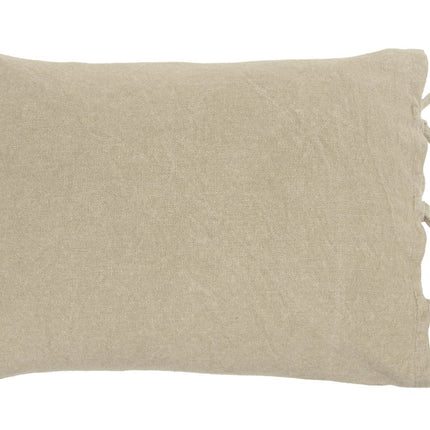 Natural Queen Cotton Washable Polyester Duvet Cover Set With Two Shams