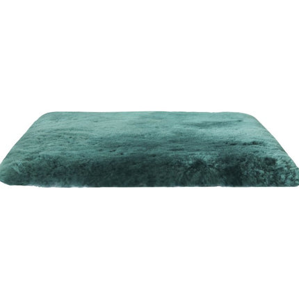 Set Of Two 17" X 17" Emerald Linen Solid Color Dining Chair Pad