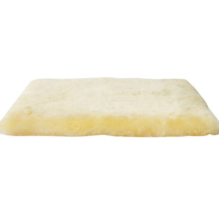 Set Of Four 17" X 17" Cornsilk Linen Solid Color Dining Chair Pad