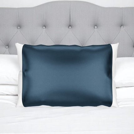Blue Silk Open Ended Pillowcase