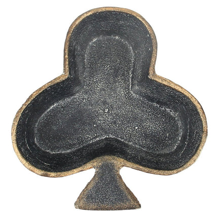 6" Black and Gold Club Cast Iron Vanity Tray
