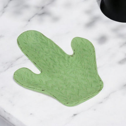 6" Green Cactus Cast Iron Vanity Tray