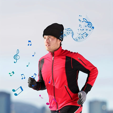 Wireless Beanie Hat With Headphones, Built-in Microphone And Stereo Speakers