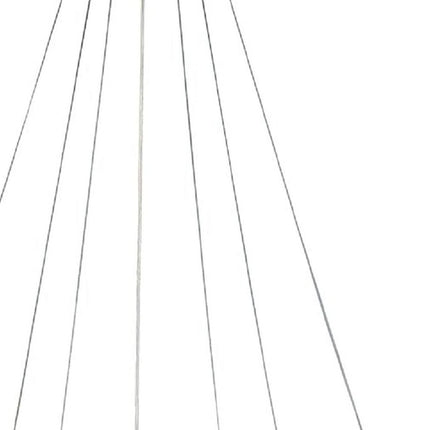 Gold Candle Style Three Light Metal LED Dimmable Chandelier