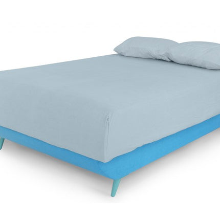Turquoise Full Adjustable Upholstered Polyester No Bed Frame with Mattress