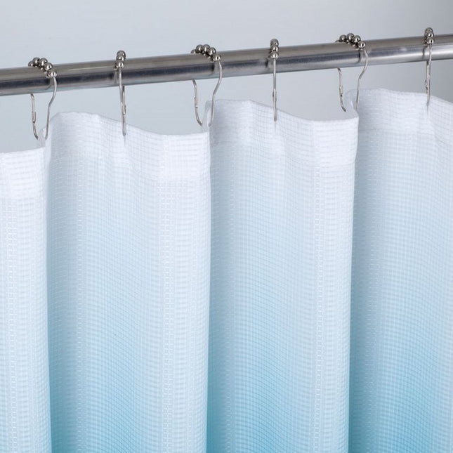 72" White And Blue Ombre Shower Curtain