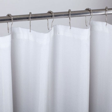 72" White And Black Ombre Shower Curtain