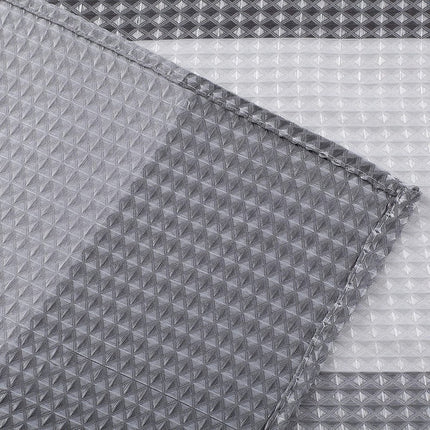 72" White And Gray Striped Shower Curtain
