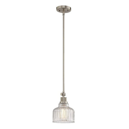 Nickel Kitchen Island Metal Dimmable Chandelier With Clear Shades