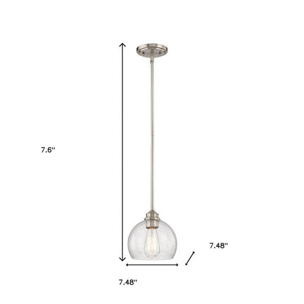 Nickel Kitchen Island Metal Dimmable Chandelier With Clear Shades