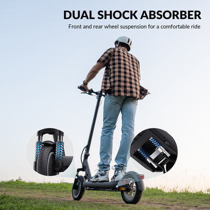 5TH WHEEL V40 PRO 400W Foldable Powerful E-Scooter with Ambient Light & Dual Suspension